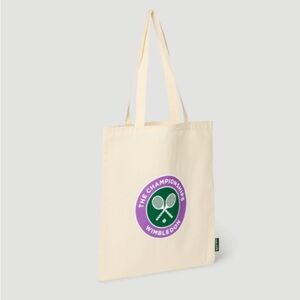 Wimbledon Cream and Purple Tote Bag